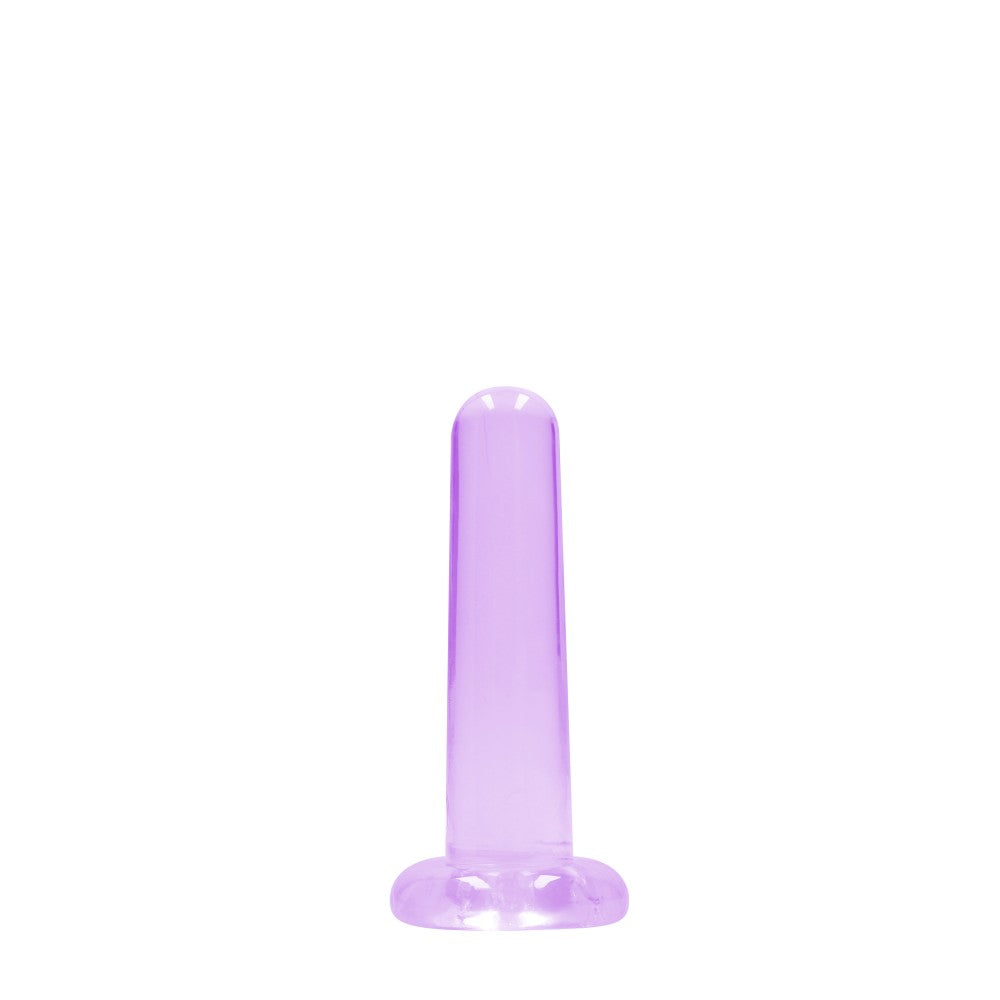 Real Rock Flexible Jelly Dildo 5" Purple