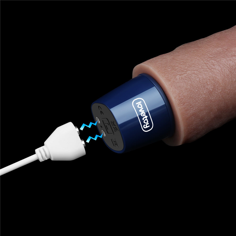 Real Softee 9'' Silicone Rechargeable Vibrator