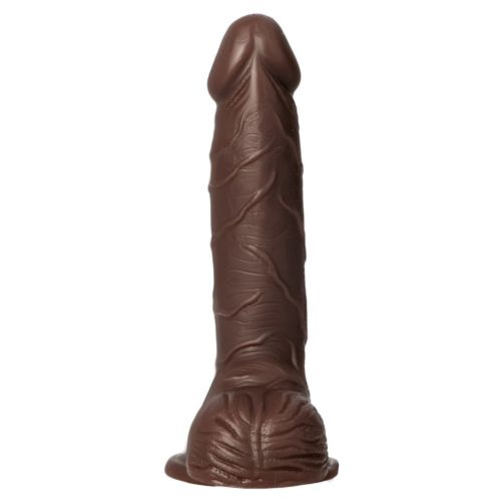 Realistic Dildo Natural Living 7.5" Brown