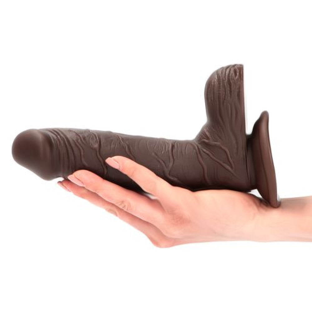 Realistic Dildo Natural Living 7.5" Brown