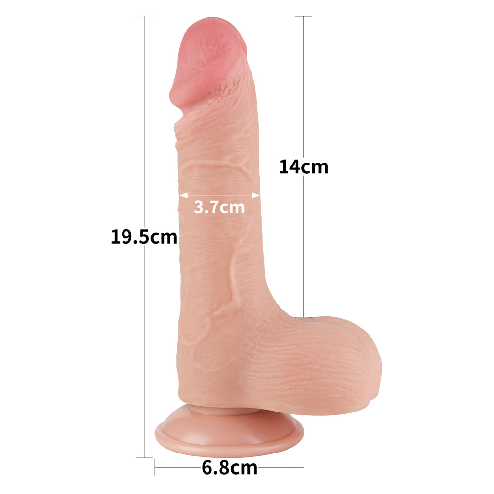 Realistic Dildo Sliding Skin Dong 7.5"