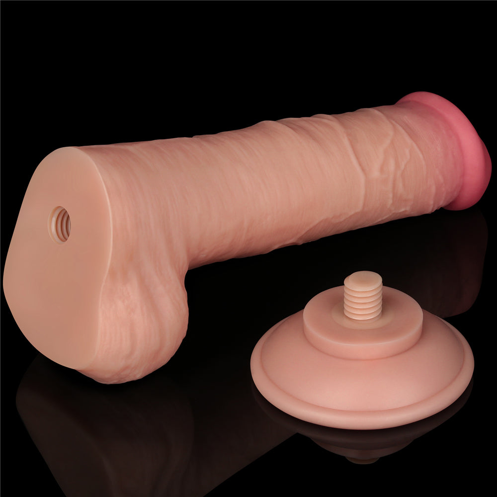 Realistic Dildo Sliding-Skin Dong 8"