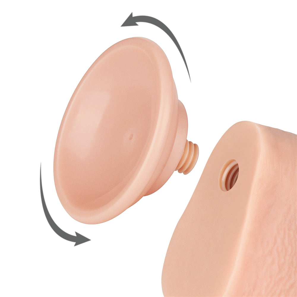 Realistic Dildo Sliding-Skin Dong 9"
