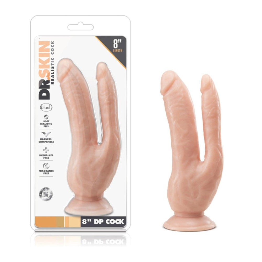 Realistic Double Dildo Dr.Skin 8"