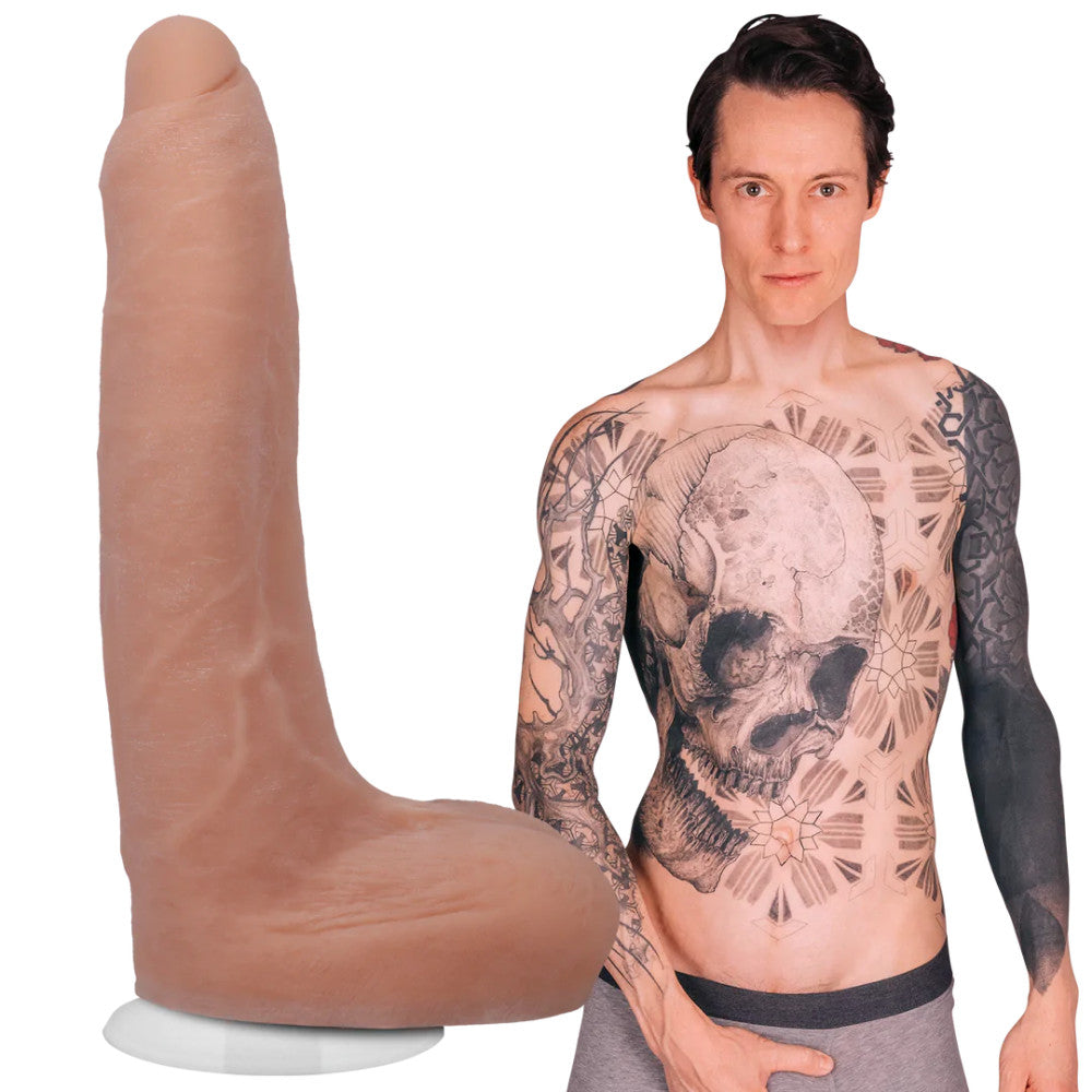 Realistic Double Layer Dildo with Vac-U-Lock attachment Doc Johnson Owen Gray