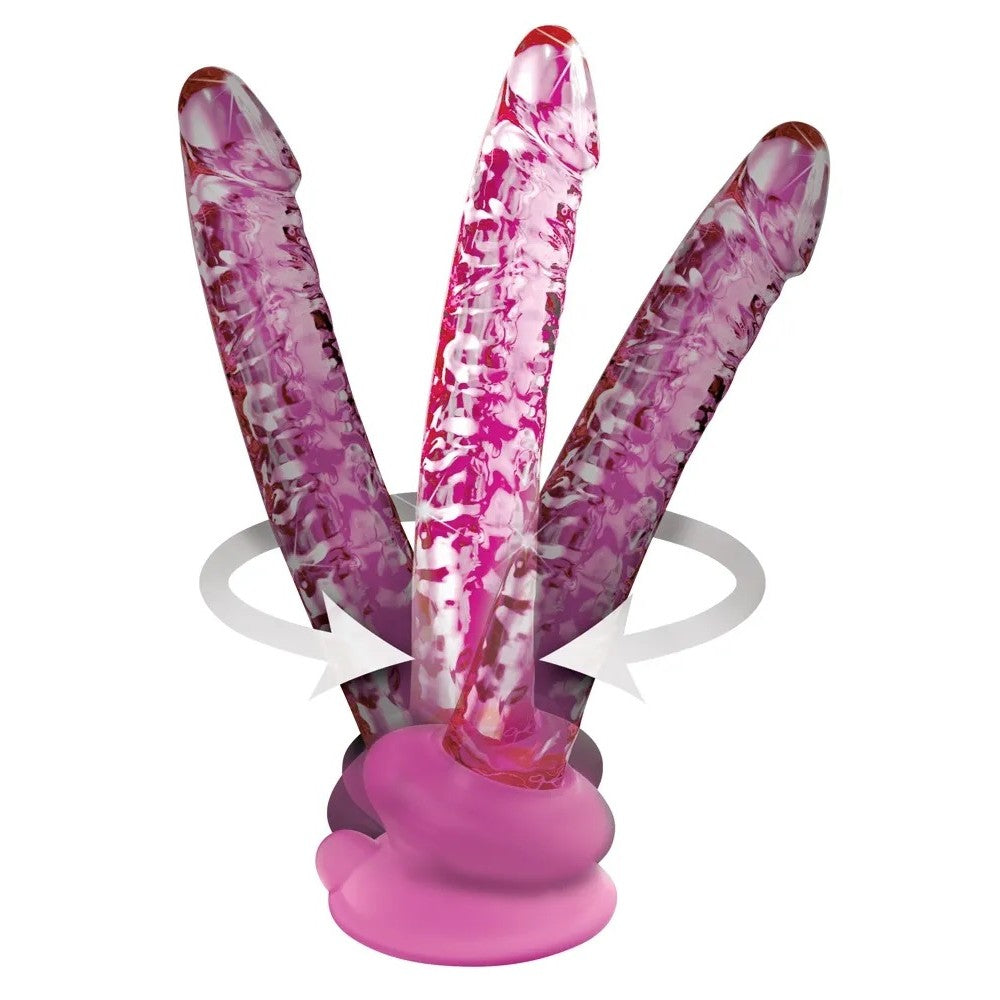 Realistic Glass Dildo Icicles #86 pink