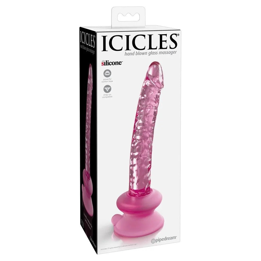 Realistic Glass Dildo Icicles #86 pink