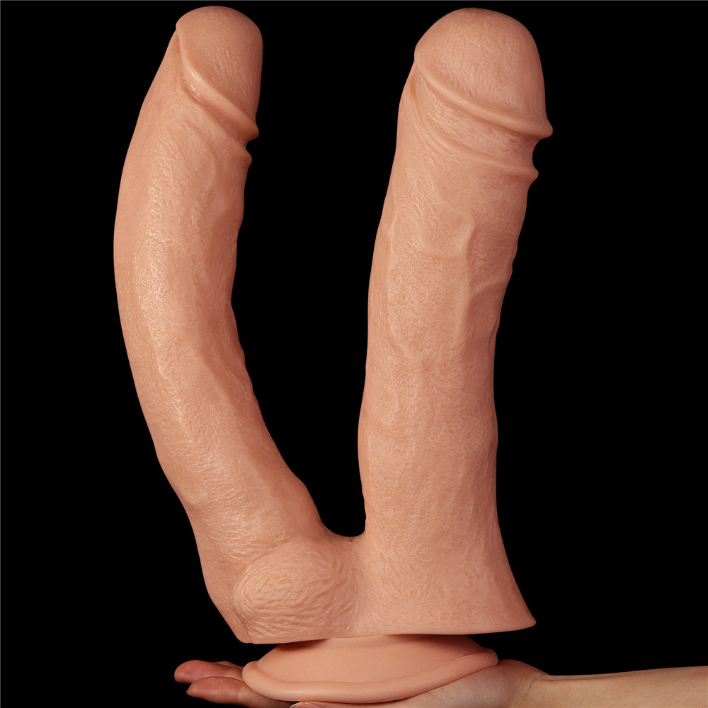 Realistic Mega Big Double Dildo 12"