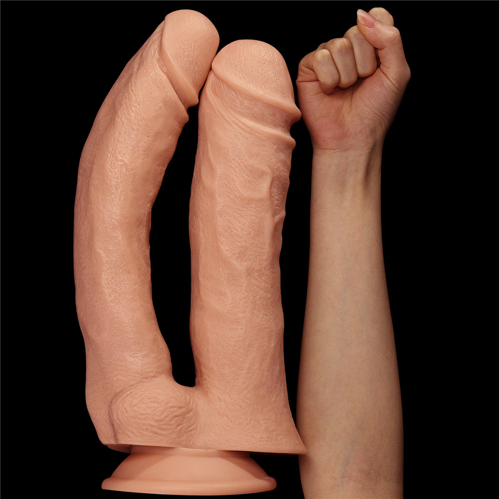 Realistic Mega Big Double Dildo 12"