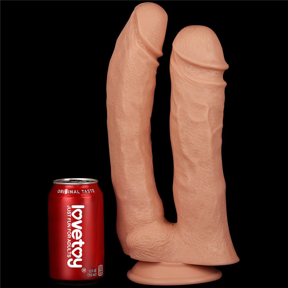 Realistic Mega Big Double Dildo 12"