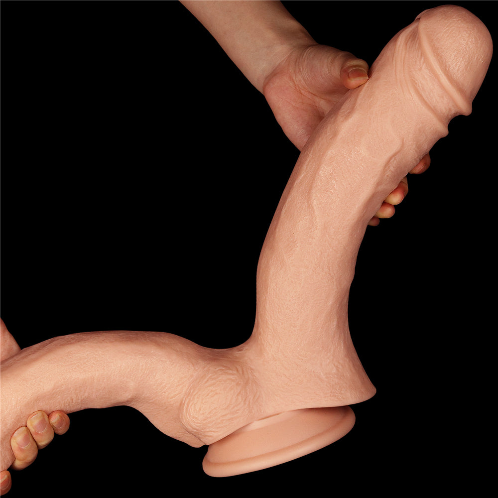 Realistic Mega Big Double Dildo 12"