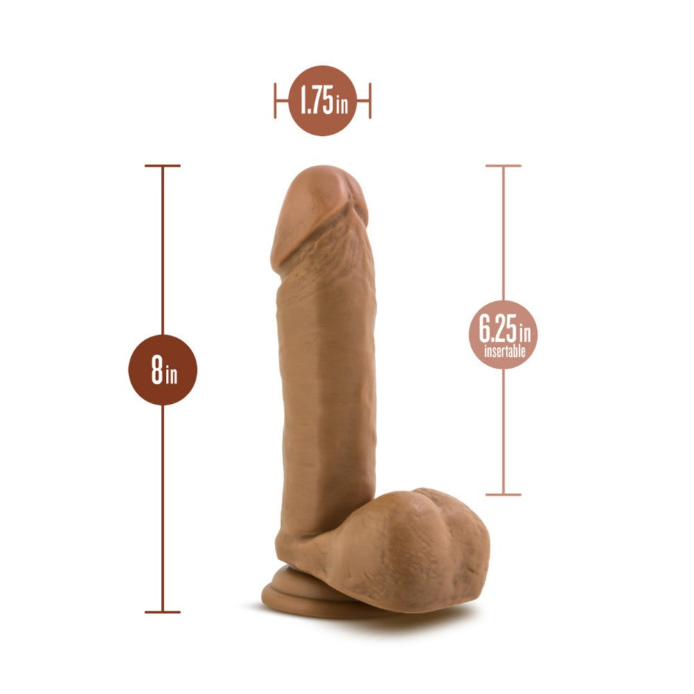 Realistic Testicle Dildo Dr. William 8" Mocha