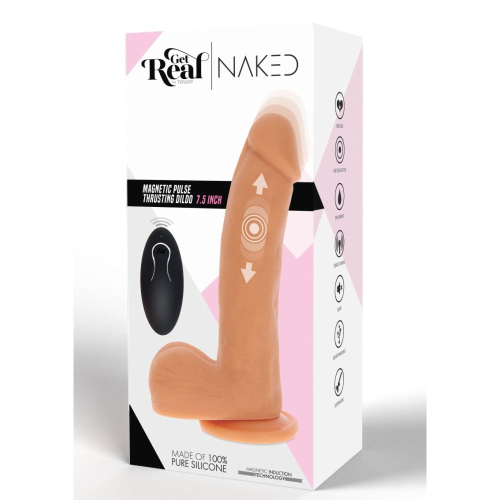 Realistic Vibrating Vibrator with Remote Get Real Naked