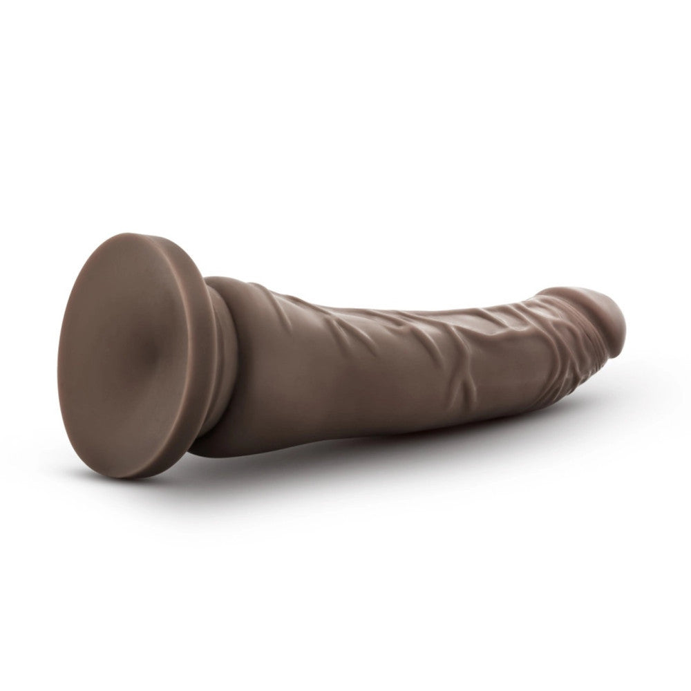 Realistic and flexible Dr. dildo. Skin Basic 8.5" chocolate