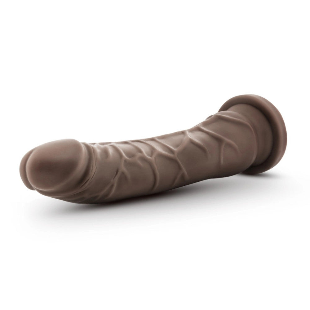 Realistic and flexible Dr. dildo. Skin Basic 8.5" chocolate