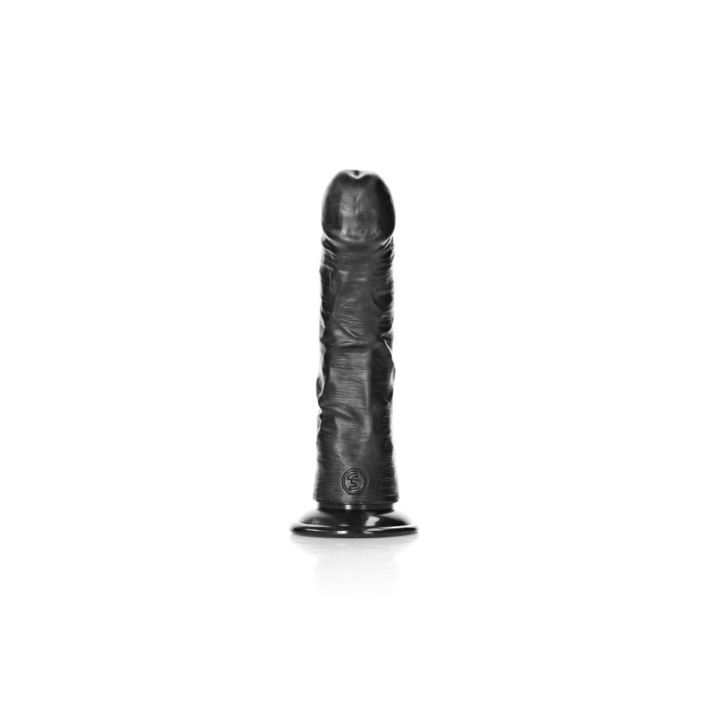 Realistic dildo Real Rock Curved 6" black