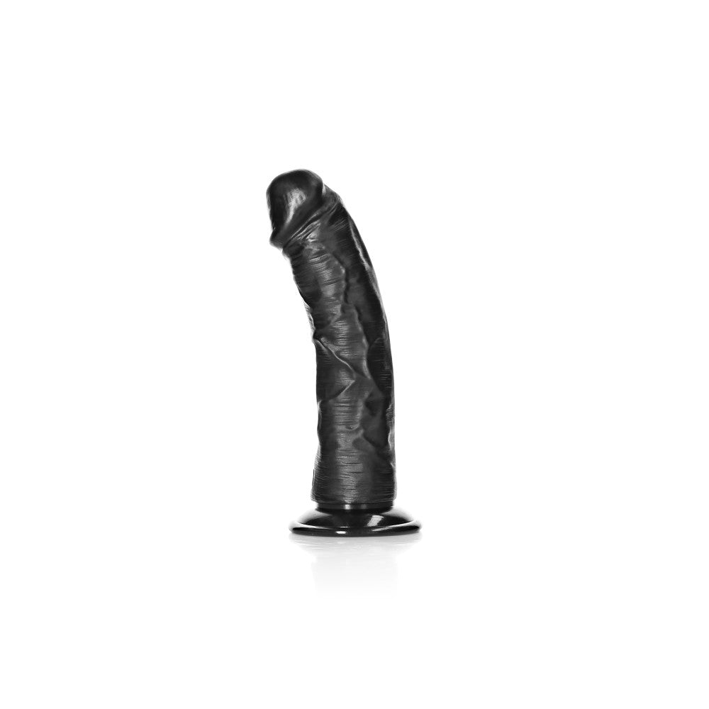 Realistic dildo Real Rock Curved 6" black