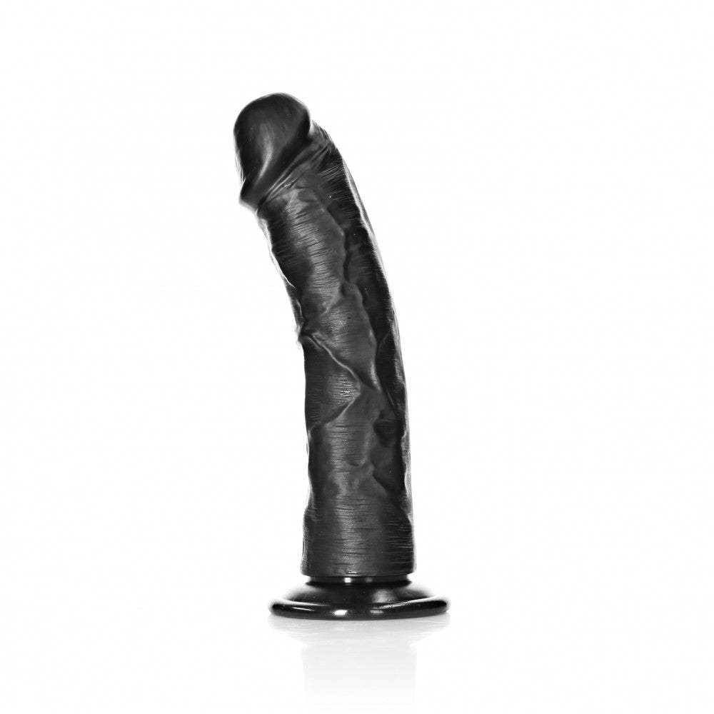 Realistic dildo Real Rock Curved 8" black