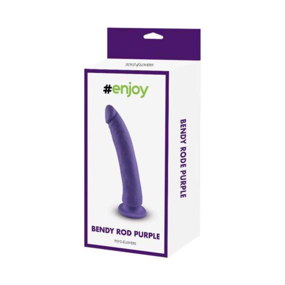 Realistic dildo made of silicone T4L purple