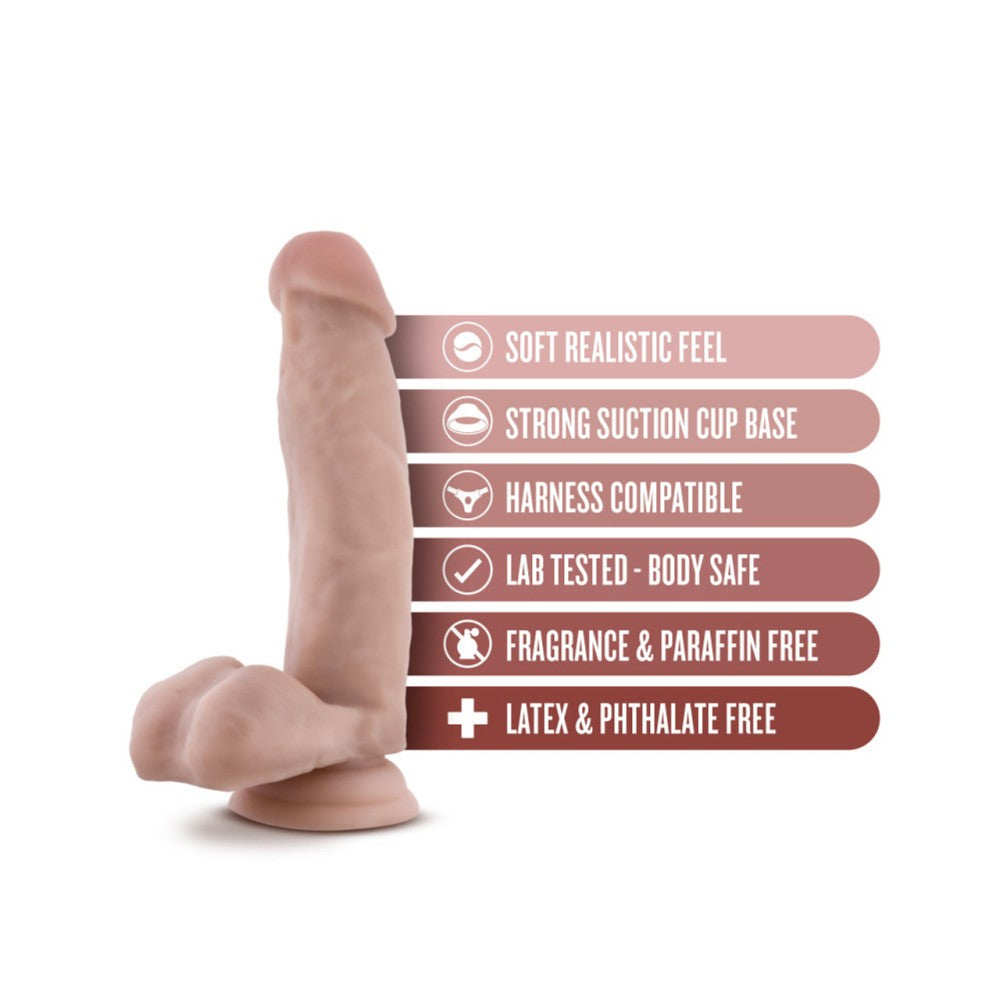 Realistic dildo with testicles Dr. Mark 7"