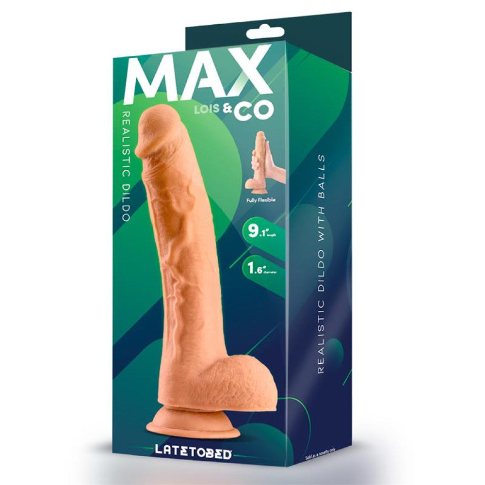 Realistic dildo with testicles Lois