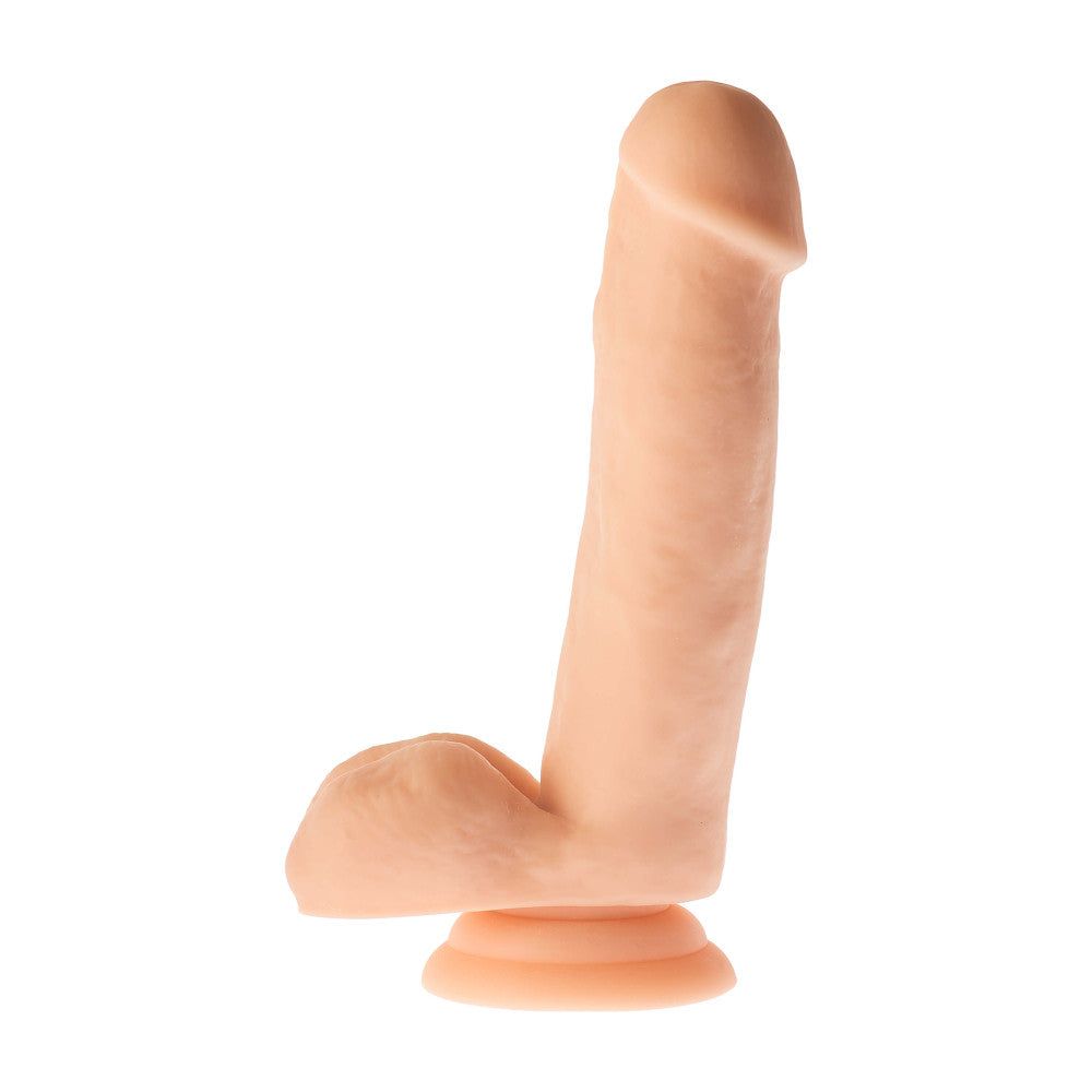 Realistic dildo with testicles and vacuum base Real Ryan