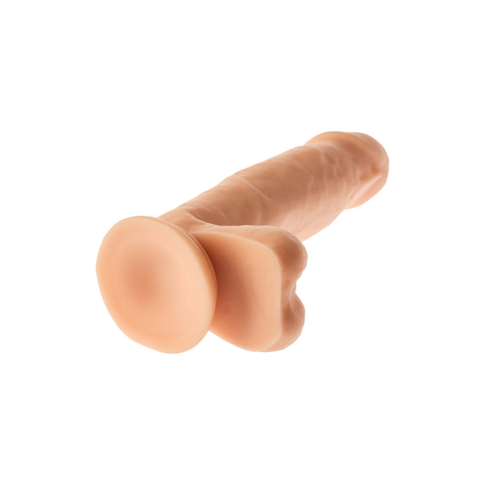 Realistic dildo with testicles and vacuum base Real Ryan