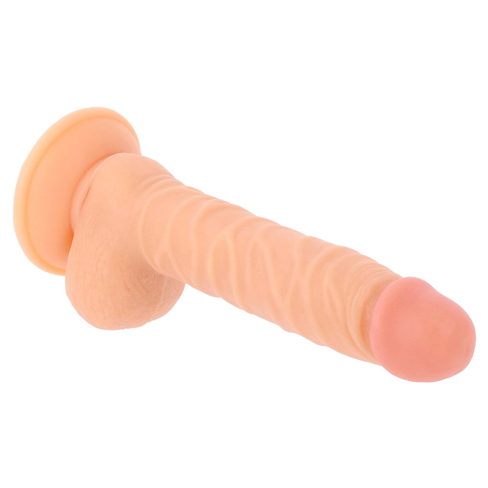 Realistic dildo with vacuum base and Real Extreme testicles