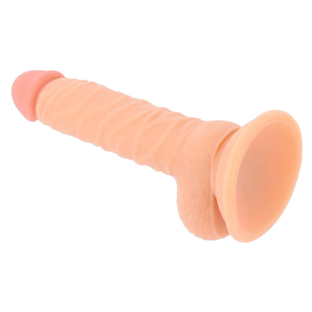 Realistic dildo with vacuum base and Real Extreme testicles