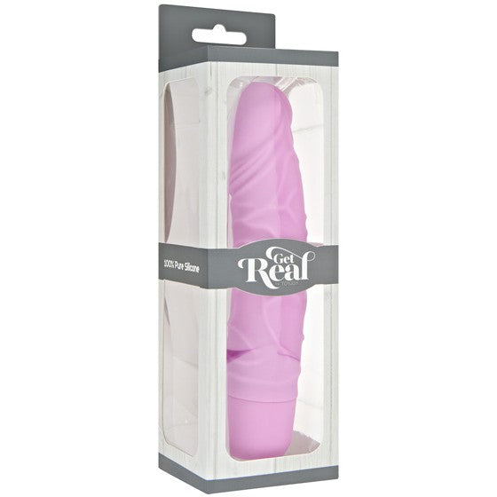 Realistic medical silicone vibrator Get Real pink