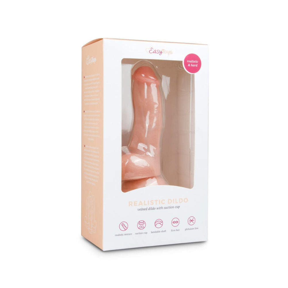 Realistic small dildo with testicles Easy 15 cm.