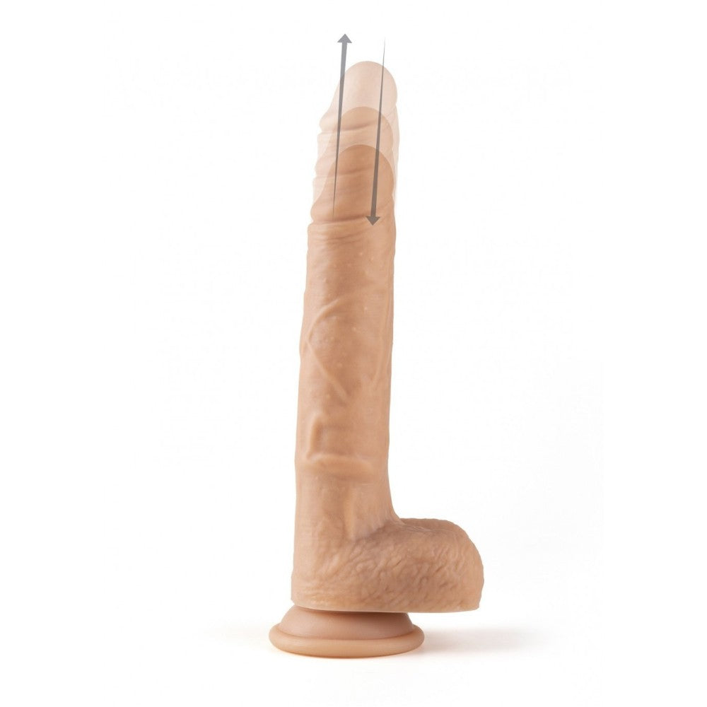 Realistic vibrating dildo with thrusts and remote Virgite R14