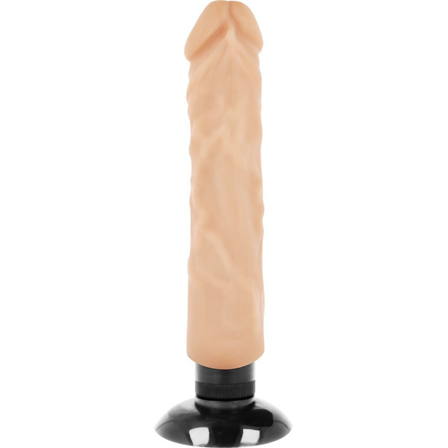 Realistic vibrator with a vacuum base Base Cock