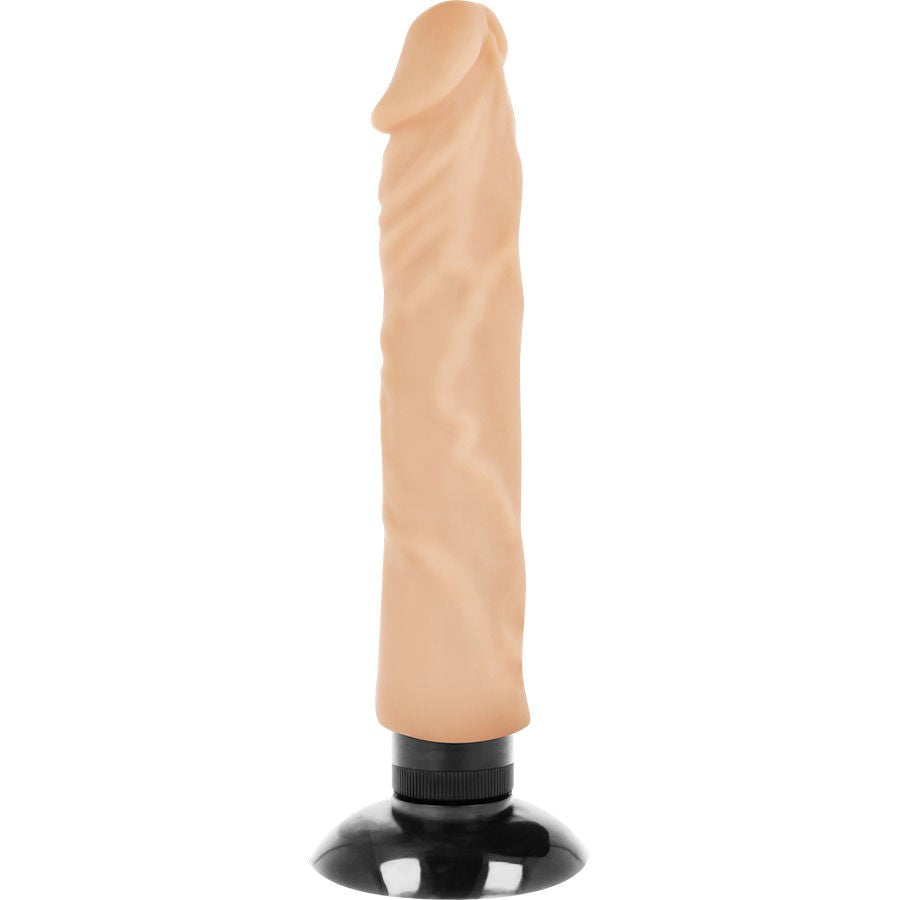 Realistic vibrator with a vacuum base Base Cock