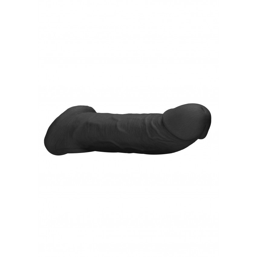 Realrock cyber leather penis extender and thickener black