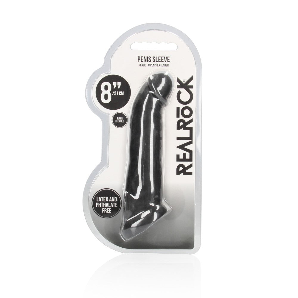 Realrock cyber skin penis extender and thickener black