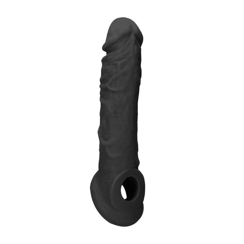 Realrock cyber skin penis extender and thickener black