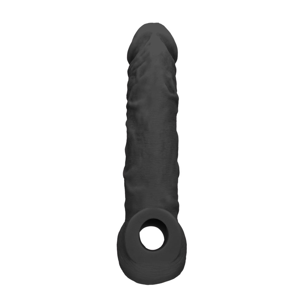 Realrock cyber skin penis extender and thickener black
