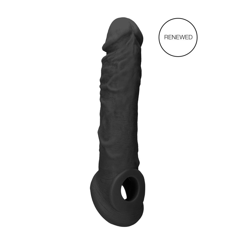 Realrock cyber skin penis extender and thickener black