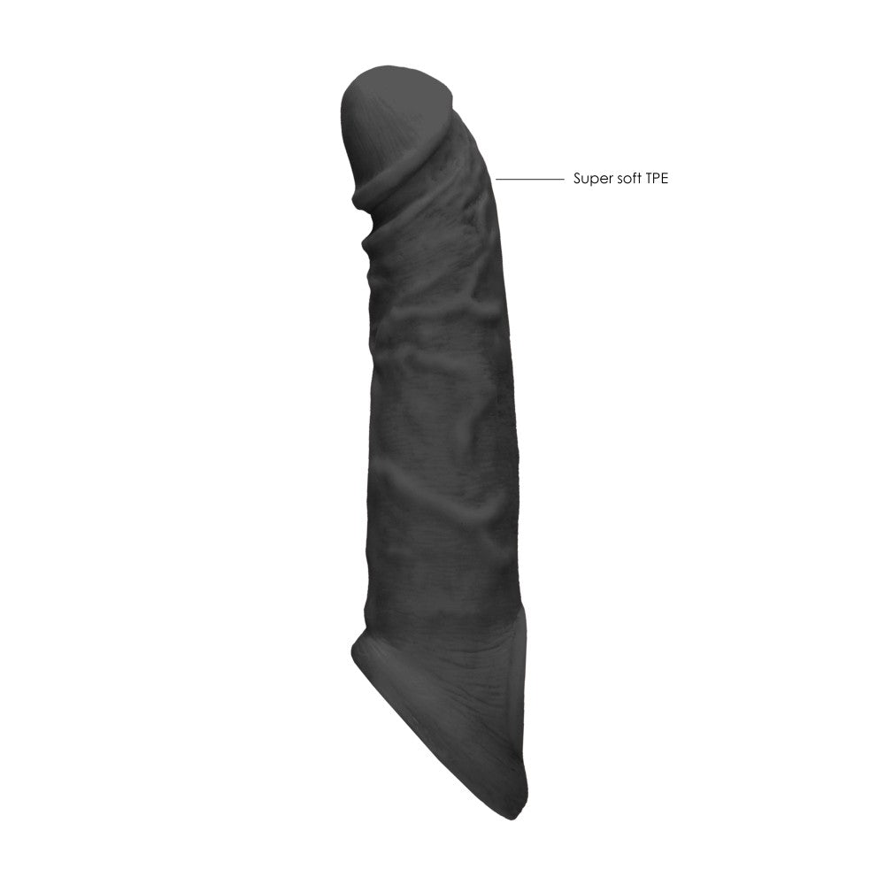 Realrock cyber skin penis extender and thickener black