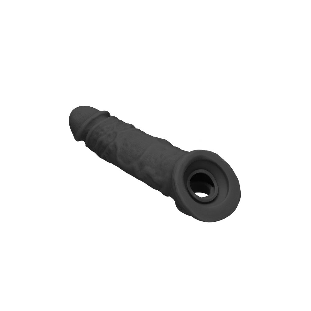 Realrock cyber skin penis extender and thickener black