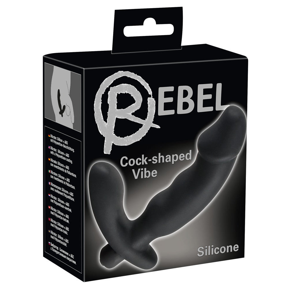 Rebel Mens Vibrating Prostate Massager Black