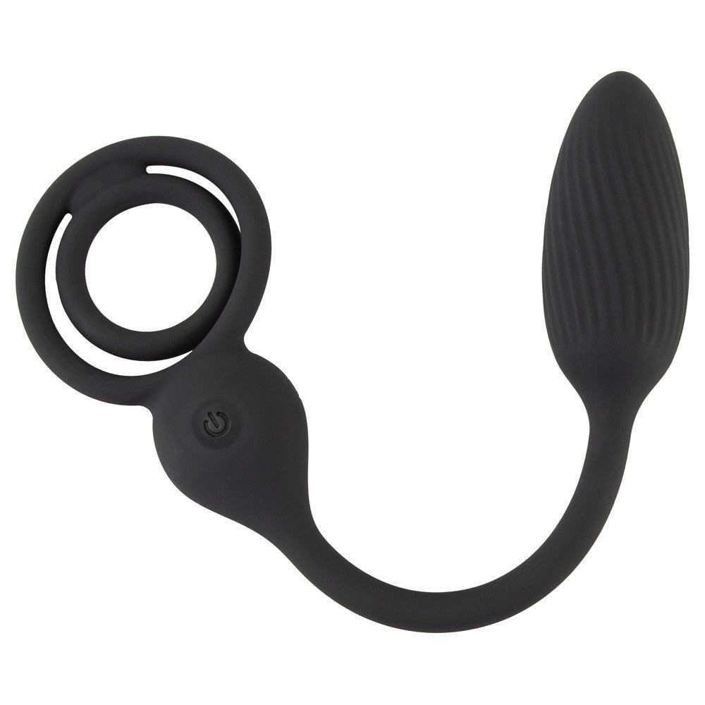 Rebel RC Butt Plug Cock And Ball Ring Rechargeable Silicone Butt Plug with Remote Control and Cock Ring