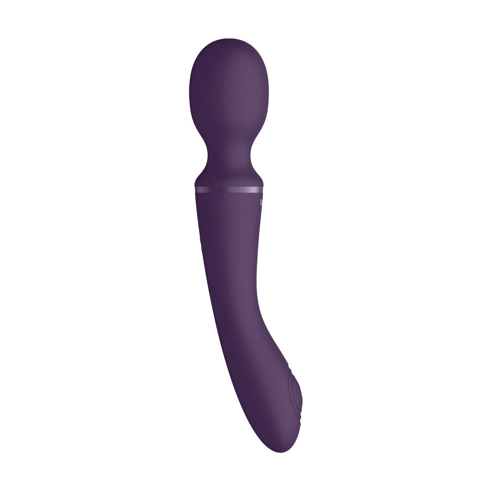 Rechargeable 2 in 1 Wand Massager and G-spot Vibrator Vive Enora Purple