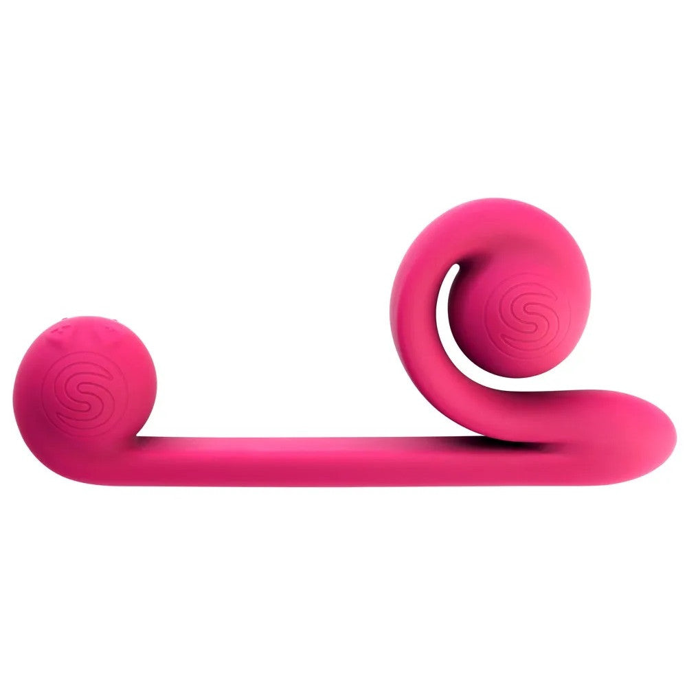 Rechargeable 2 in 1 vibrator with original design Snail Vibe pink