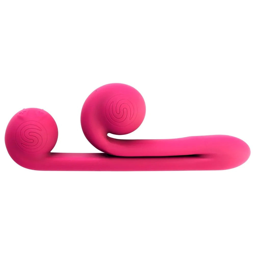 Rechargeable 2 in 1 vibrator with original design Snail Vibe pink