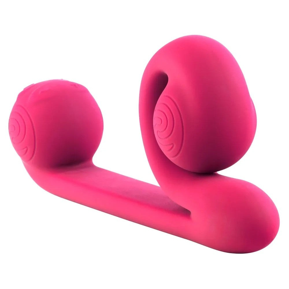 Rechargeable 2 in 1 vibrator with original design Snail Vibe pink