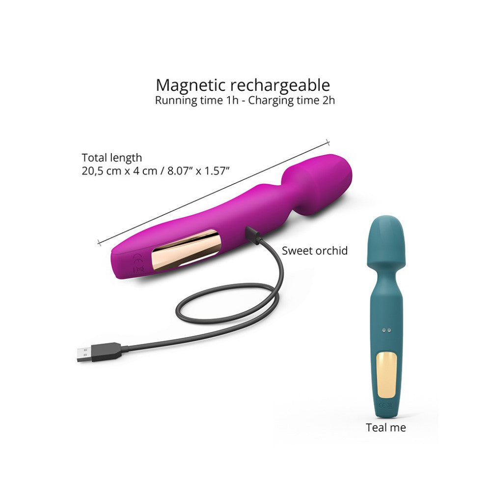 Rechargeable 3 in 1 Wand massager with attachments R-evolution pink