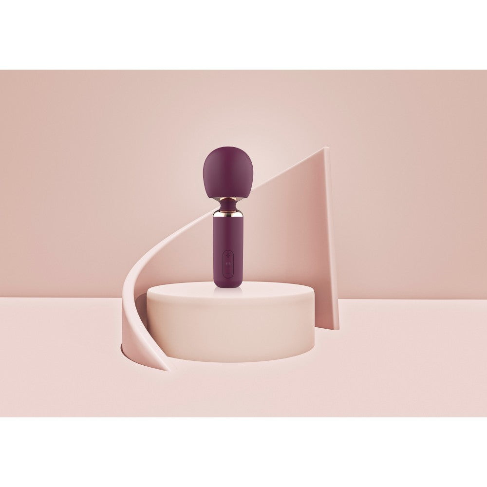 Bold Travel Rechargeable Wand Massager Purple