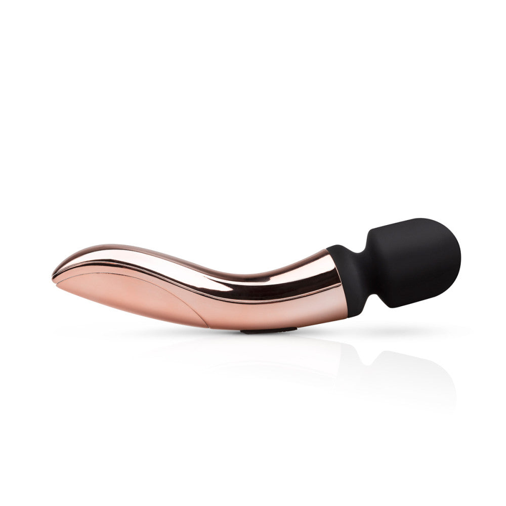 Rechargeable Curved Wand Massager Rosy Gold